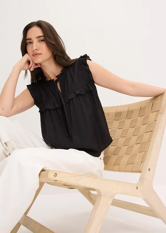 Blusenshirt aus Viskose-Mix, bonprix