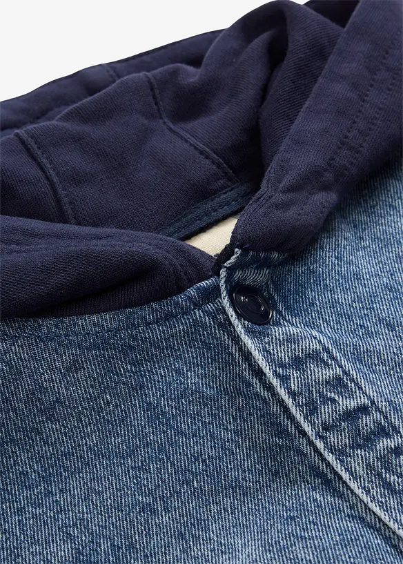 Jeans Shaket mit Sweat-Kapuze, bonprix