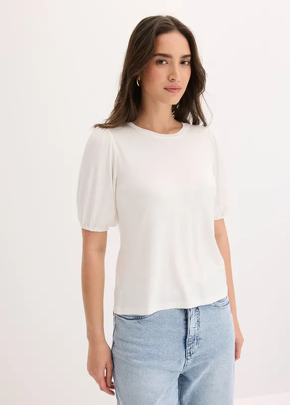 T-shirt doux en viscose extensible, bonprix