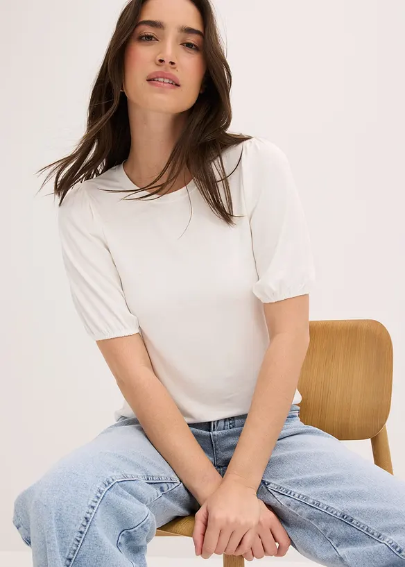 T-shirt doux en viscose extensible, bonprix