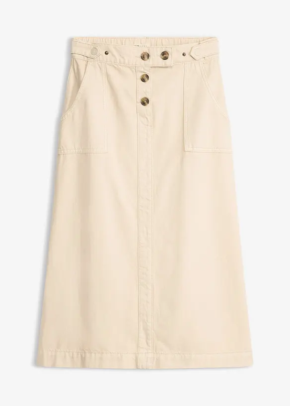 Jupe en twill 100% coton, bonprix