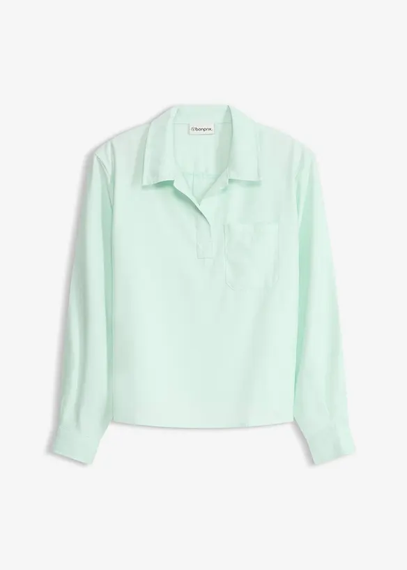 Tunique ample en viscose m&eacute;lang&eacute;e, bonprix