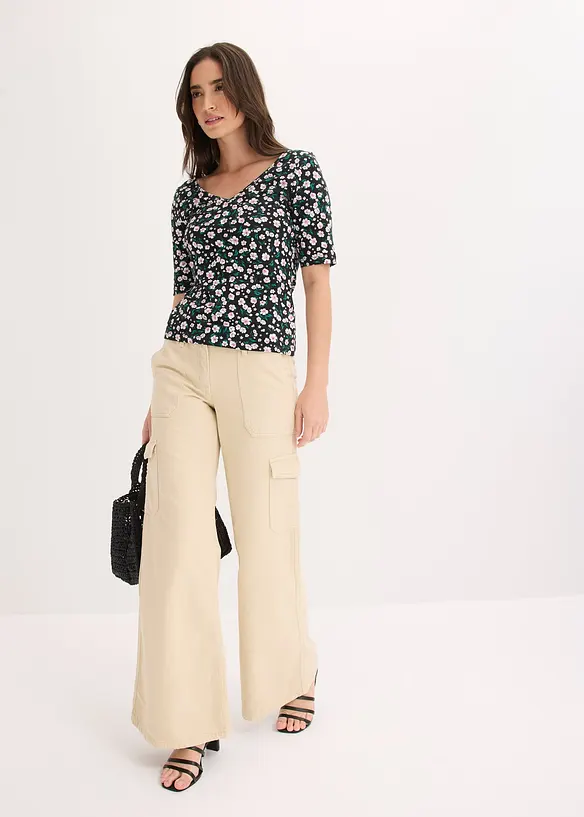 T-shirt en coton extensible, bonprix