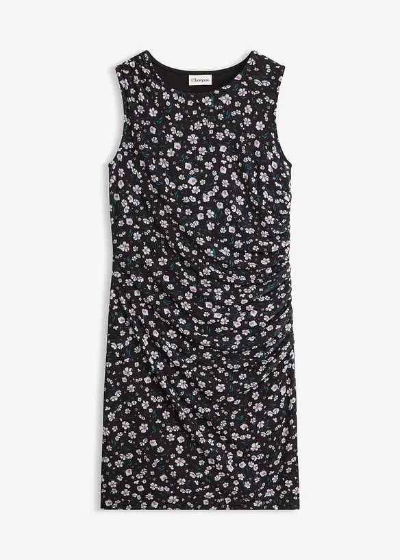 Tailliertes Minikleid aus feinem Mesh, bonprix