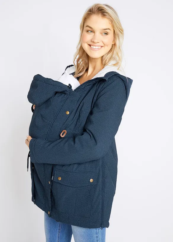 3-in-1 kuschelig gef&uuml;tterte Umstands- und Tragejacke, bonprix