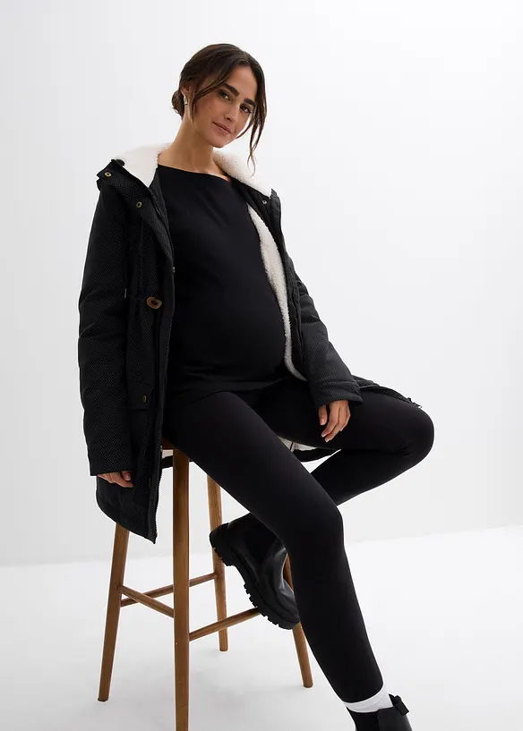 3-in-1 kuschelig gef&uuml;tterte Umstands- und Tragejacke, bonprix