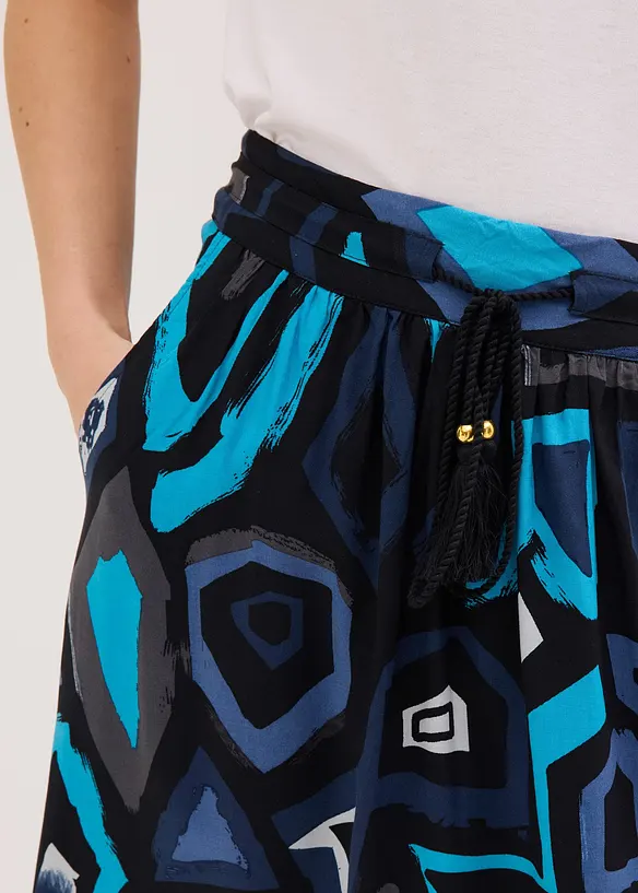 Maxirock aus flie&szlig;ender Viskose, bonprix