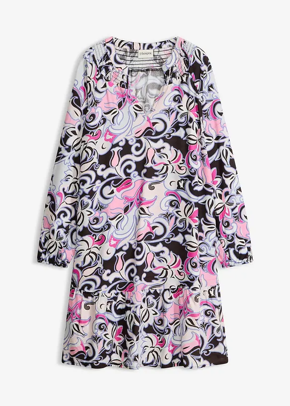 Tunika-Kleid aus flie&szlig;ender Viskose, bonprix
