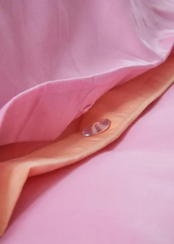 Parure de lit r&eacute;versible en percale unie, bonprix