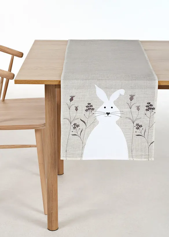 Tischl&auml;ufer mit Hasen Stickerei, bonprix