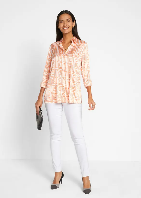 Pantalon 7/8 &agrave; taille &eacute;lastiqu&eacute;e, bonprix