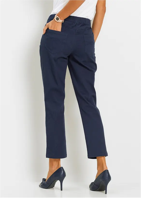 Pantalon 7/8 &agrave; taille &eacute;lastiqu&eacute;e, bonprix