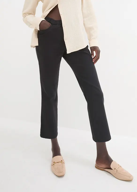 Pantalon 7/8 &agrave; taille &eacute;lastiqu&eacute;e, bonprix