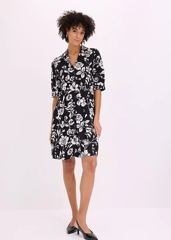 Robe-chemise en viscose fluide, bonprix