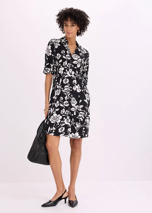 Robe-chemise en viscose fluide, bonprix