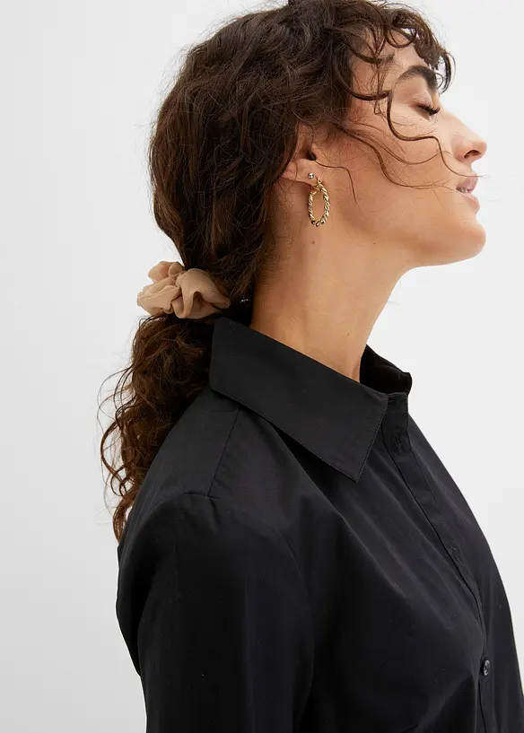 Robe-chemise en popeline de coton, bonprix