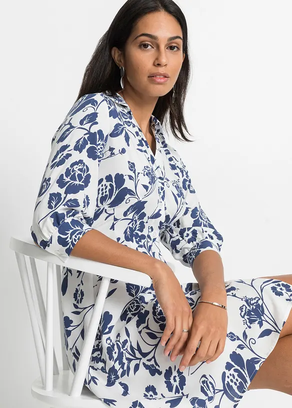 Robe-chemise en viscose fluide, bonprix