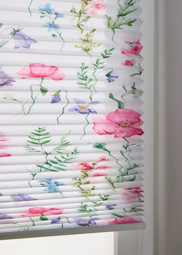 Store pliss&eacute; &agrave; imprim&eacute; floral, bonprix