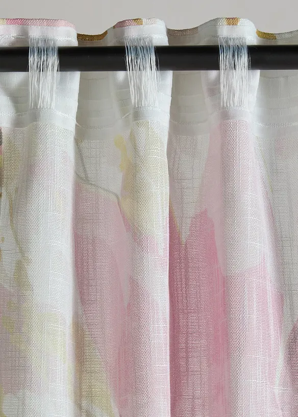 Vorhang mit Blumendruck (1er Pack), bonprix