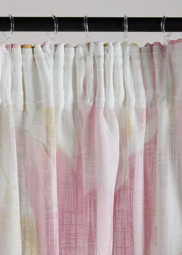 Vorhang mit Blumendruck (1er Pack), bonprix