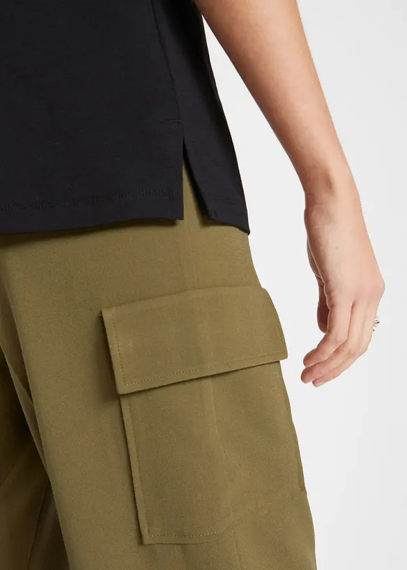 Shirt mit offenem Polokragen, bonprix