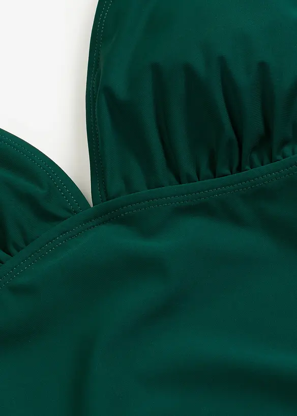 Maillot 1 pi&egrave;ce sculptant &agrave; d&eacute;collet&eacute; plongeant, maintien mod&eacute;r&eacute;, bonprix