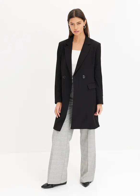 Longblazer mit V-Ausschnitt, langarm, bonprix