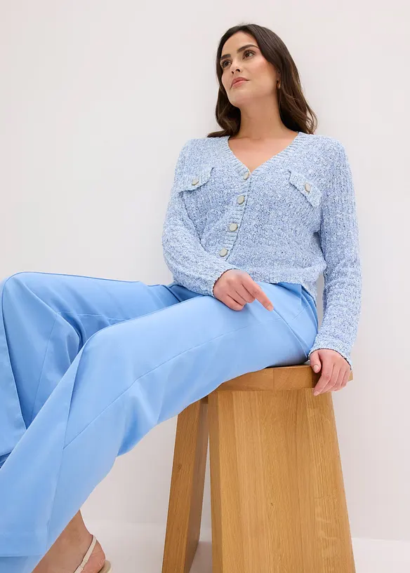 Boucl&eacute; Strickjacke, bonprix