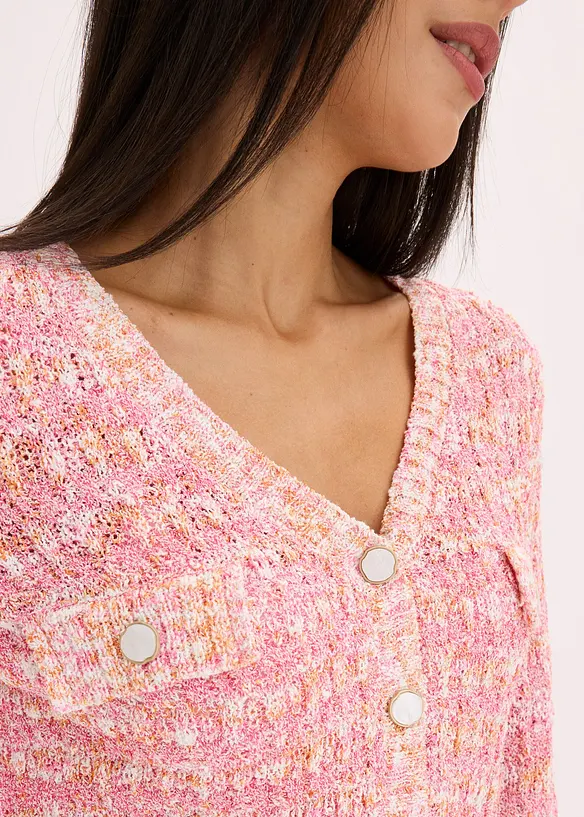 Gilet en maille bouclette, bonprix