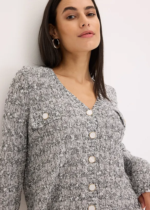 Boucl&eacute; Strickjacke, bonprix