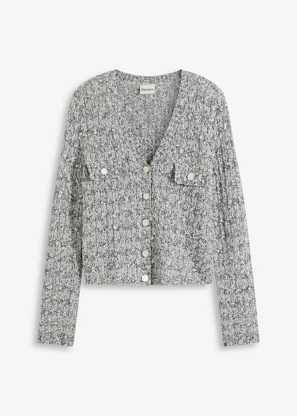 Boucl&eacute; Strickjacke, bonprix