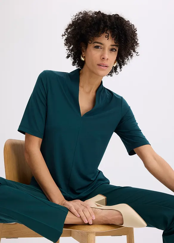 Shirt mit Kelchkragen, bonprix