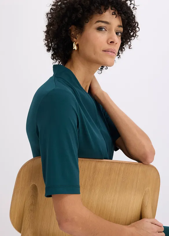 Shirt mit Kelchkragen, bonprix