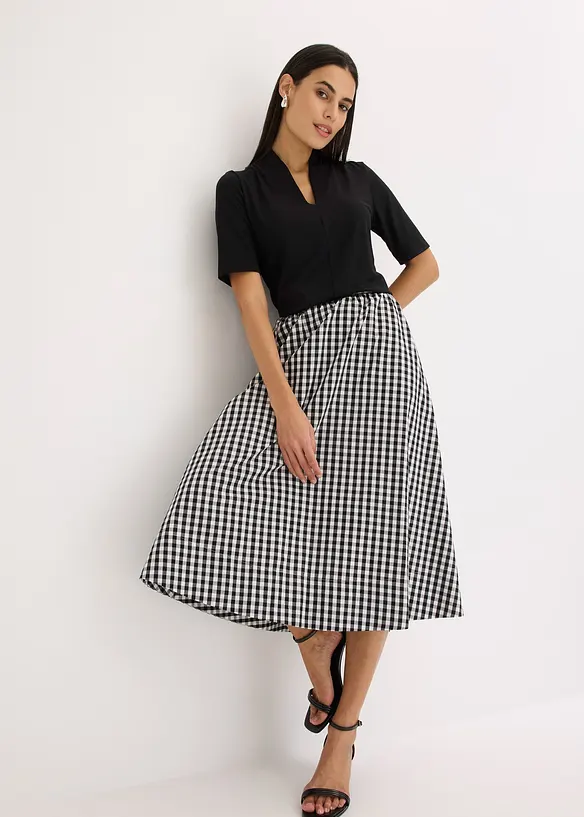 Shirt mit Kelchkragen, bonprix