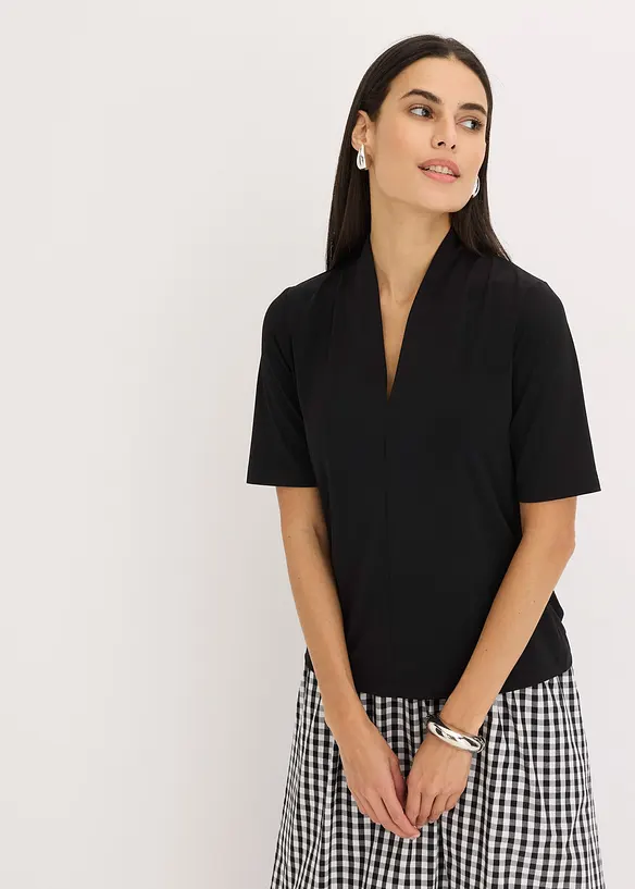 Shirt mit Kelchkragen, bonprix