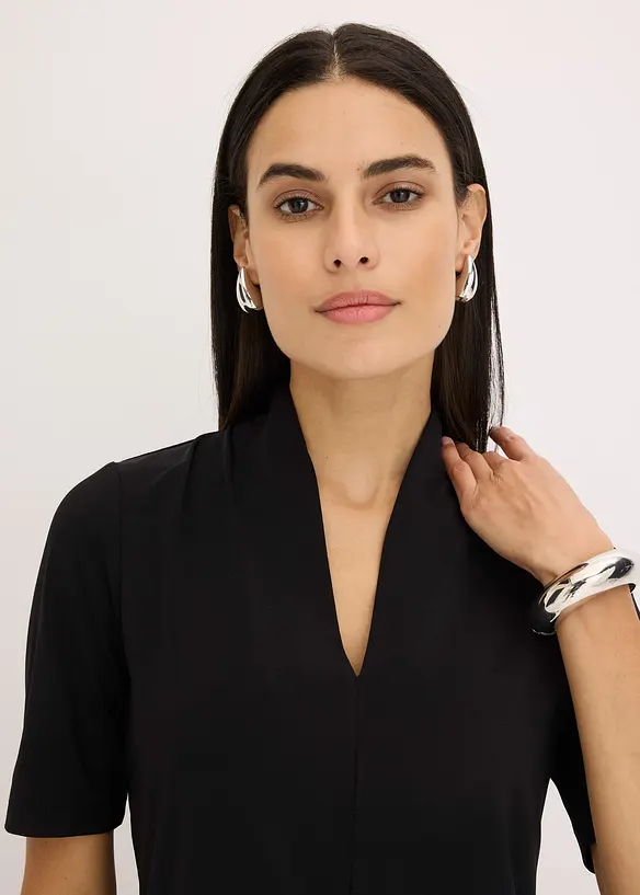 Shirt mit Kelchkragen, bonprix