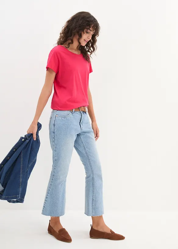 Lot de 5 T-shirts col rond, bonprix