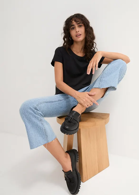 Rundhals-Shirt  (5er-Pack), bonprix