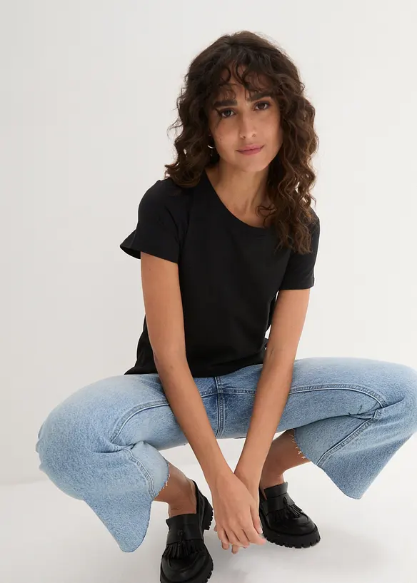 Rundhals-Shirt  (5er-Pack), bonprix