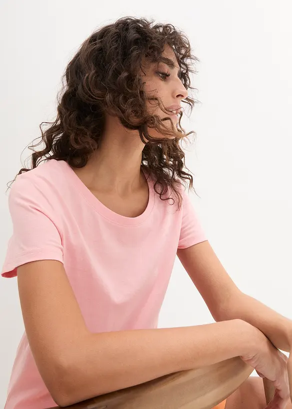 Rundhals-Shirt  (5er-Pack), bonprix