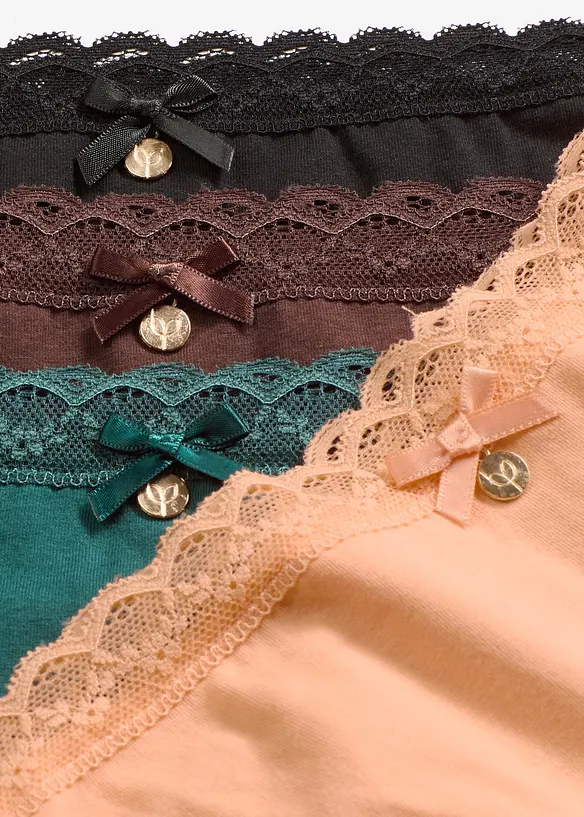 Slip mit Spitze (5er Pack), bonprix