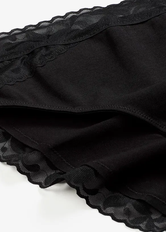 Maxislip mit Spitze (5er Pack), bonprix