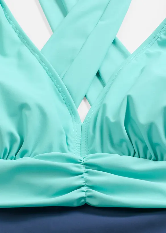 Maillot 1 pi&egrave;ce sculptant, maintien l&eacute;ger, encolure V, bonprix