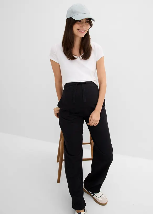 Umstandsweathose mit verstellbarer Saumweite aus reiner Bio-Baumwolle, bonprix