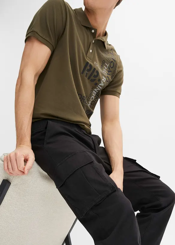 Pantalon jogger cargo droit, regular, bonprix