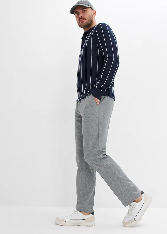 Pantalon &eacute;l&eacute;gant &agrave; taille &eacute;lastiqu&eacute;e, bonprix