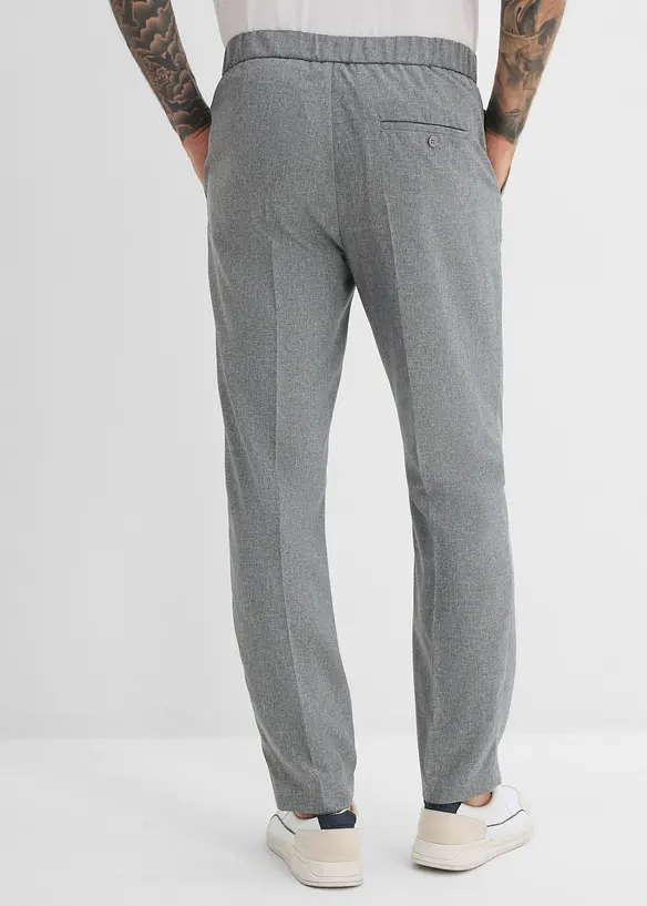 Pantalon &eacute;l&eacute;gant &agrave; taille &eacute;lastiqu&eacute;e, bonprix