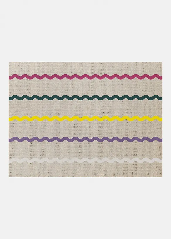 Waschbare Fu&szlig;matte mit graphischem Design, bonprix