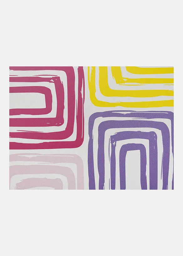 Waschbare Fu&szlig;matte mit graphischem Design, bonprix