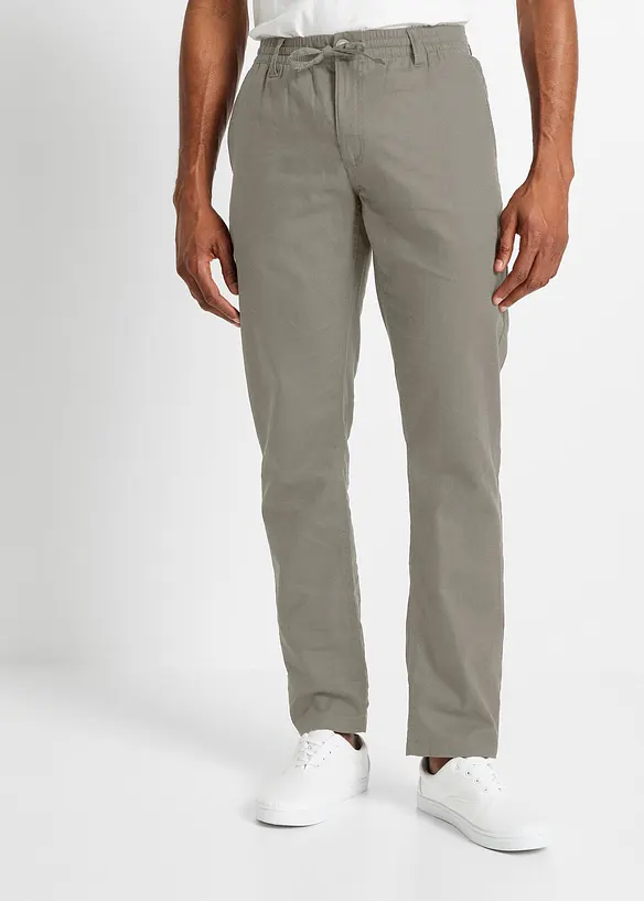 Pantalon chino l&eacute;ger, regular, droit, bonprix